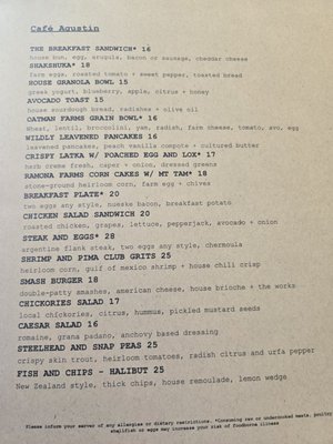 Menu photo 5 Agustin Kitchen Tucson, AZ