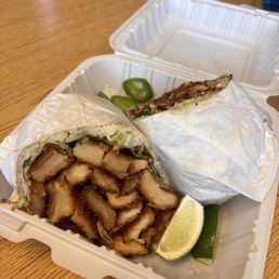 Chicken katsu burrito