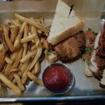 Knotty Pine Brewing - Chicken BLT. Possibly the best fried chicken ever. - American Near Me - Columbus, Ohio Knotty Pine Brewing - Chicken BLT. Possibly the best fried chicken ever. - American Near Me - Columbus, Ohio