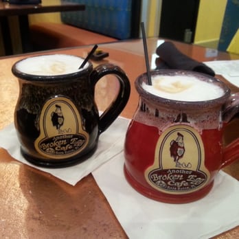 Another Broken Egg Cafe - Cappuccino mugs were unique! - Breakfast & Brunch Near Me - Boca Raton, Florida