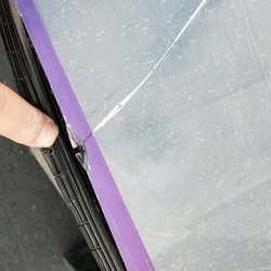 Nu-View Glass - Damage by screen screws