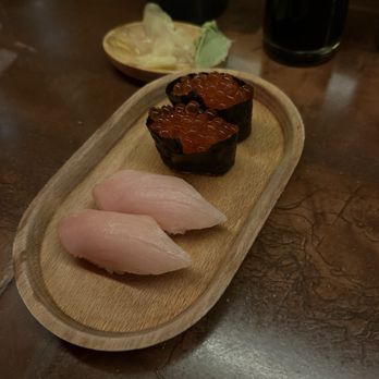 Domo - Albacore nigiri and ikura nigiri - Sushi Bars Near Me - San Francisco, California