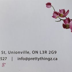 Pretty Thingz - Business card (back)