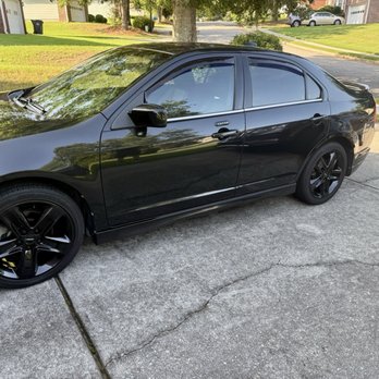 Alpha Wheel Repair and Powder Coating - Side view after photo - Powder Coating Near Me - Buford, Georgia Alpha Wheel Repair and Powder Coating - Side view after photo - Powder Coating Near Me - Buford, Georgia