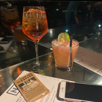 7 Rooftop Bar - Strawberry margarita and aperol spiritz - Bars Near Me - Lynchburg, Virginia