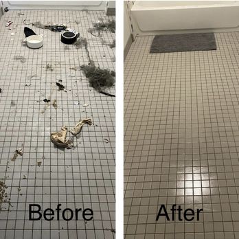 Oma's Cleaners - A before and after picture of a bathroom deep clean. - Home Cleaning Near Me Oma's Cleaners - A before and after picture of a bathroom deep clean. - Home Cleaning Near Me