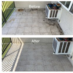 Integrity Floor Cleaners - Lanai tile and grout cleaned and sealed