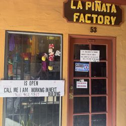 La Pinata Factory - Store is closed, but no one answers the phone listed.