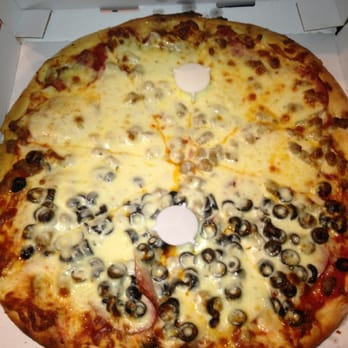 Filippi's Pizza Grotto Jamul - Large canadian bacon, sausage, pepperoni and 1/2 black olives. - Pizza Near Me - Jamul, California Filippi's Pizza Grotto Jamul - Large canadian bacon, sausage, pepperoni and 1/2 black olives. - Pizza Near Me - Jamul, California