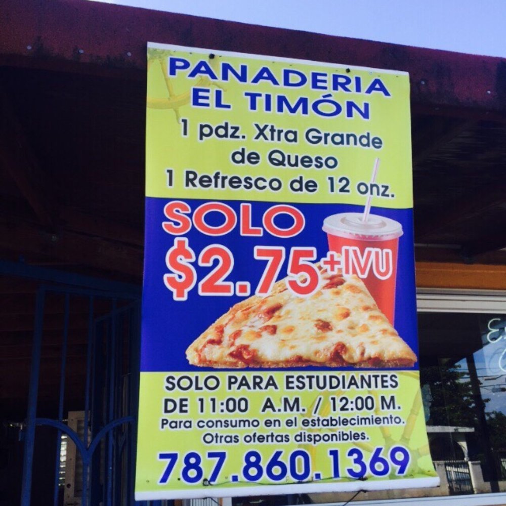 El Timón Panadería - Cheap pizza lunch combo for students - Sandwiches Near Me - Fajardo, Puerto Rico El Timón Panadería - Cheap pizza lunch combo for students - Sandwiches Near Me - Fajardo, Puerto Rico