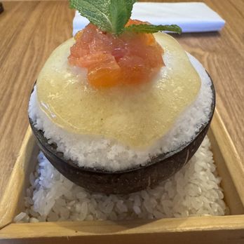 Konban - Yuzu Coconut Sorbet - Izakaya Near Me - New York, New York Konban - Yuzu Coconut Sorbet - Izakaya Near Me - New York, New York