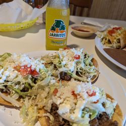 Cafe Tula Taqueria - Beef tosdada special