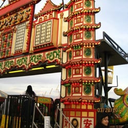 Whittier Narrows Regional Park Carnival - The Oriental Express (little rollercoaster)