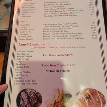 Hanami Sushi - Lunch menu - Sushi Bars Near Me - Auburn, California