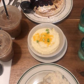 sam a.m - Biscuit & Sausage Gravy and The Belgian with side of Grits and Iced Lattes - Cafes Near Me - Jersey City, New Jersey sam a.m - Biscuit & Sausage Gravy and The Belgian with side of Grits and Iced Lattes - Cafes Near Me - Jersey City, New Jersey