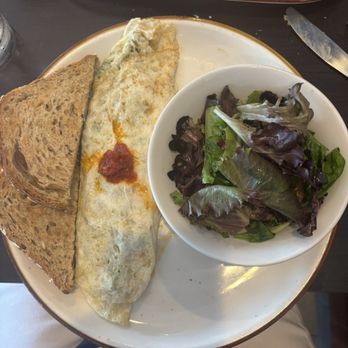 Twisted Fork Brunch Company - egg white omelette with side salad - Breakfast & Brunch Near Me - Bellmore, New York