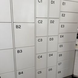 Order pickup is via metal lockers activated by an iPad Order pickup is via metal lockers activated by an iPad