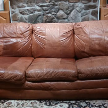 Goodwill - Leater sofa 86 by 34 by 24 mint vonfition - Thrift Stores Near Me - Monroe, Connecticut