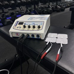 Premier Fitness and Massage - Training using e-stim to maximize muscle recruitment!