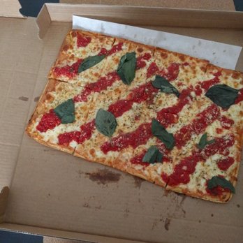 V & S Pizza - Marinara Pizza (Sicilian) $21 Pizza was smaller than expected; taste ok, not impressed, will not order again. - Pizza Near Me - Brooklyn, New York V & S Pizza - Marinara Pizza (Sicilian) $21 Pizza was smaller than expected; taste ok, not impressed, will not order again. - Pizza Near Me - Brooklyn, New York