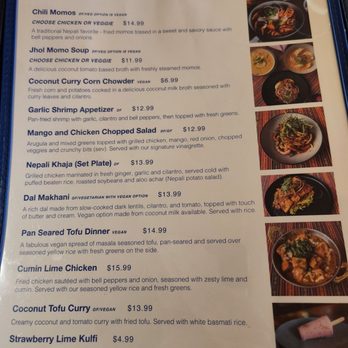 Everest Sherpa Restaurant - Menu 8/2024 - Himalayan/Nepalese Near Me - Ann Arbor, Michigan
