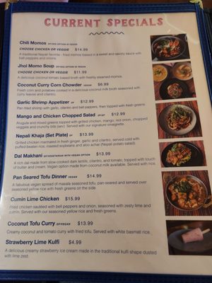 Menu photo 8 Everest Sherpa Restaurant Ann Arbor, MI