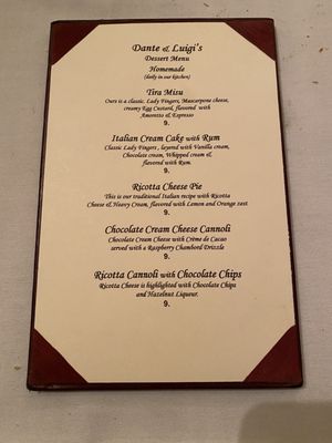 Menu photo 8 Dante & Luigi's Philadelphia, PA Menu photo 8 Dante & Luigi's Philadelphia, PA