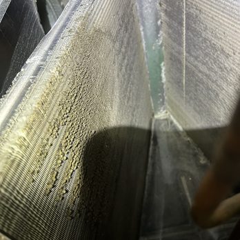 Dunright Heating & Air Conditioning - Air conditioning screens prior to cleaning. - Heating & Air Conditioning/HVAC Near Me