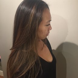 Lovely cut and balayage by Sarah S. Lovely cut and balayage by Sarah S.