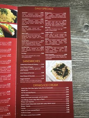 Menu photo 6 Surati Farsan Mart Artesia, CA