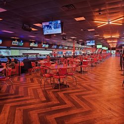 Bowlero Euless - The lanes and dining tables