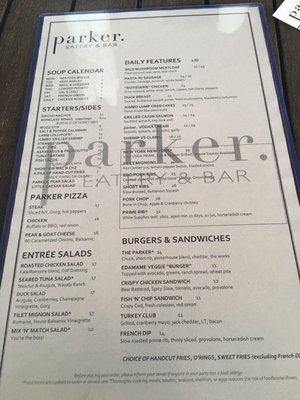 Menu photo 4 Parker. Eatery & Bar Shelton, CT Menu photo 4 Parker. Eatery & Bar Shelton, CT