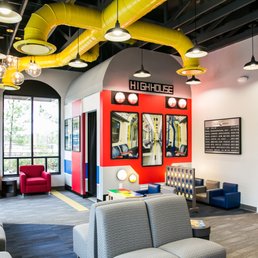 New family friendly lobby by elleinteriors.com