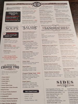 Menu photo 1 T Bones Great American Eatery Concord, NH