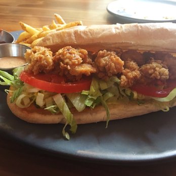 Pearl Tavern - Fried oyster po'boy - New American Near Me - Lee's Summit, Missouri Pearl Tavern - Fried oyster po'boy - New American Near Me - Lee's Summit, Missouri