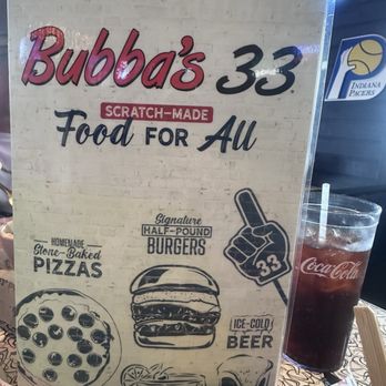 Bubba's 33 - Menu - Burgers Near Me - Ft. Wayne, Indiana