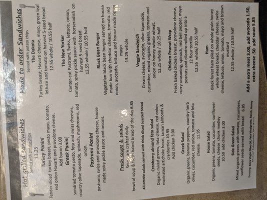 Menu photo 1 Great Earth Cafe & Market Madras, OR Menu photo 1 Great Earth Cafe & Market Madras, OR