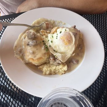 Vicious Biscuit - The Gravy Train Biscuit full order with an over medium egg. Gravy to die for! - Coffee & Tea Near Me - Mount Pleasant, South Carolina Vicious Biscuit - The Gravy Train Biscuit full order with an over medium egg. Gravy to die for! - Coffee & Tea Near Me - Mount Pleasant, South Carolina