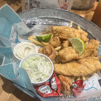 Mr. Shrimp Cajun Kitchen - Fish & Shrimp with Cajun fries. Crab salad with Cajun Ranch sauce on the side. - Cajun/Creole Near Me - Pompano Beach, Florida Mr. Shrimp Cajun Kitchen - Fish & Shrimp with Cajun fries. Crab salad with Cajun Ranch sauce on the side. - Cajun/Creole Near Me - Pompano Beach, Florida