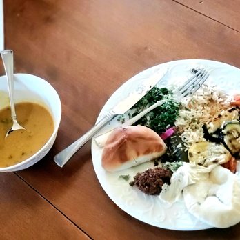 Le Kabob - Veggie combo ..enough to feed two! - Mediterranean Near Me - Grand Rapids, Michigan