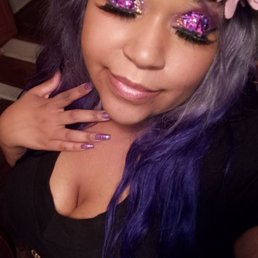 They gave me the perfect color for my purple theme.  I love these nails!