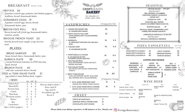 Menu photo 5 Crispy Heaven Bakery New York, NY