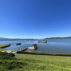 The Coeur d'Alene Resort Golf Course - From the clubhouse, famous island green