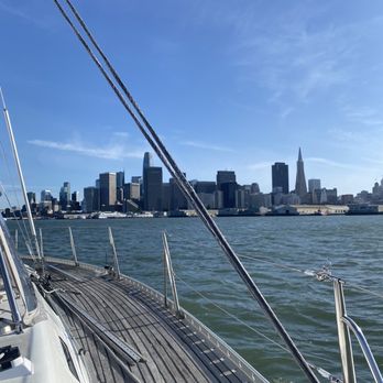 Shearwater Sailing - View of the San Francisco skyline from Atalanta. - Sailing Near Me - Monterey, California