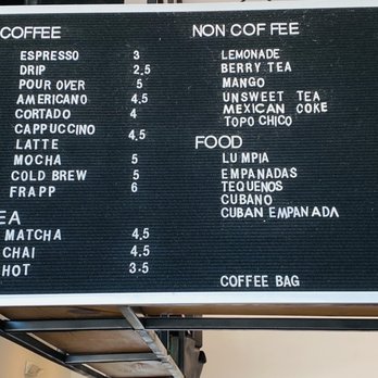 Young Hustler Coffee - Some of the menu items - Coffee & Tea Near Me - Richmond, Texas