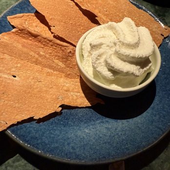 Mine - Thin crackers with fluffy light cream with hint of blue cheese or Gorgonzola cheese - Italian Near Me - Berlin, BE Mine - Thin crackers with fluffy light cream with hint of blue cheese or Gorgonzola cheese - Italian Near Me - Berlin, BE