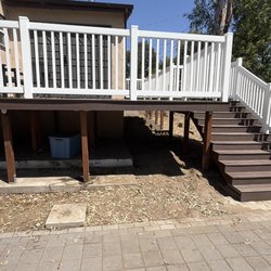 HA In CA Fencing - Beautiful deck with the hand rails