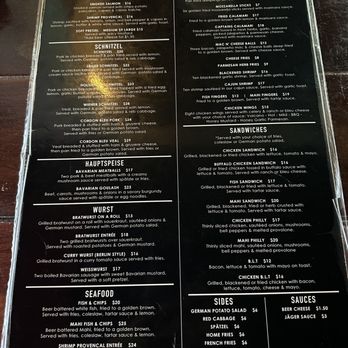 The Hoffmann - Menu - 8/25/23 - German Near Me - Jensen Beach, Florida