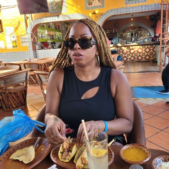 Las Guacamayas - Bday girl with fish tacos - Mexican Near Me - Cabo San Lucas, BCS Las Guacamayas - Bday girl with fish tacos - Mexican Near Me - Cabo San Lucas, BCS