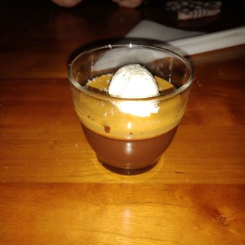 Nook Shipyards - Dark chocolate mousse with salted caramel mousse - Italian Near Me - North Vancouver, British Columbia
